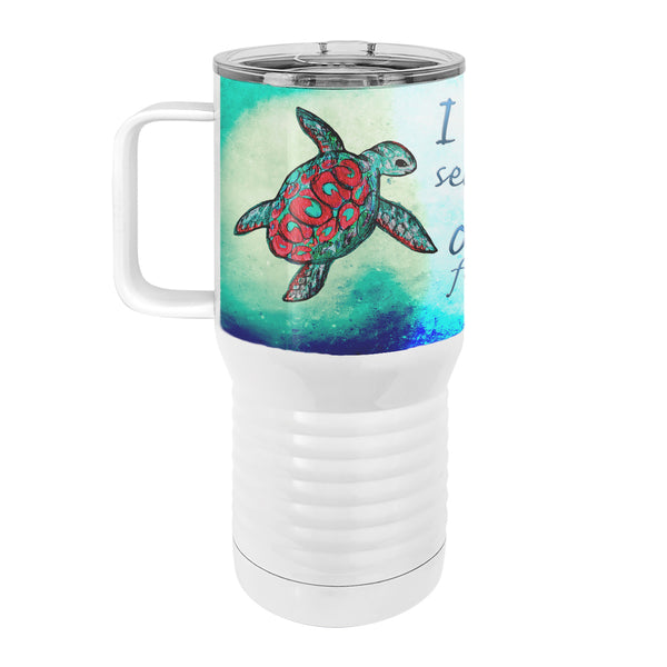 Searching Sea Turtles 20oz Tall Insulated Stainless Steel Tumbler with Slider Lid