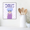 Shut Up Old Lady 8x10 Wood Block Print