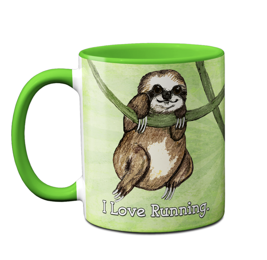 Sloth Loves Running Napping Mug