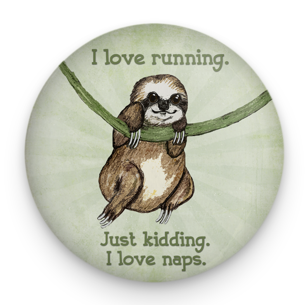 Sloth Running Magnet