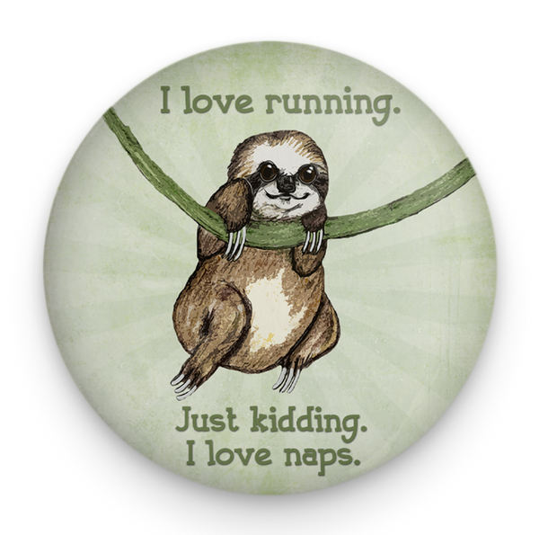 Sloth Running Magnet