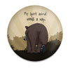 Funny bear magnet with My Spirit Bear Needs a Nap quote