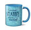 Stabby Narwhal Cute Blue Mug