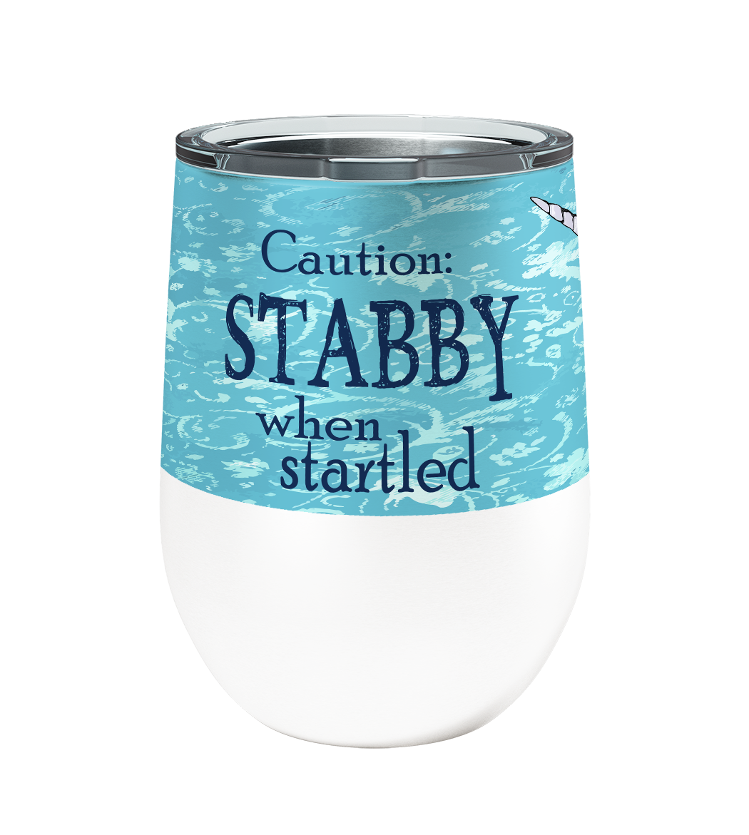 Stabby Narwhal 12oz Stemless Insulated Stainless Steel Tumbler