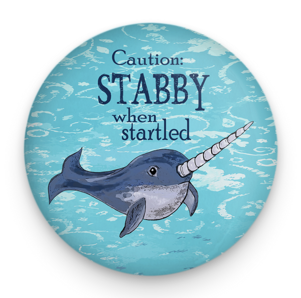 Stabby Narwhal Magnet