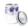 Violet Streak 12oz Stemless Insulated Stainless Steel Tumbler