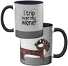 Wiener Dog Tripping Mug by Pithitude