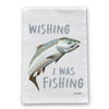 Wishing Fishing Flour Sack Dish Towel