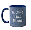Wishing I Was Fishing Mug by Pithitude