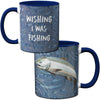 Wishing I Was Fishing Mug by Pithitude