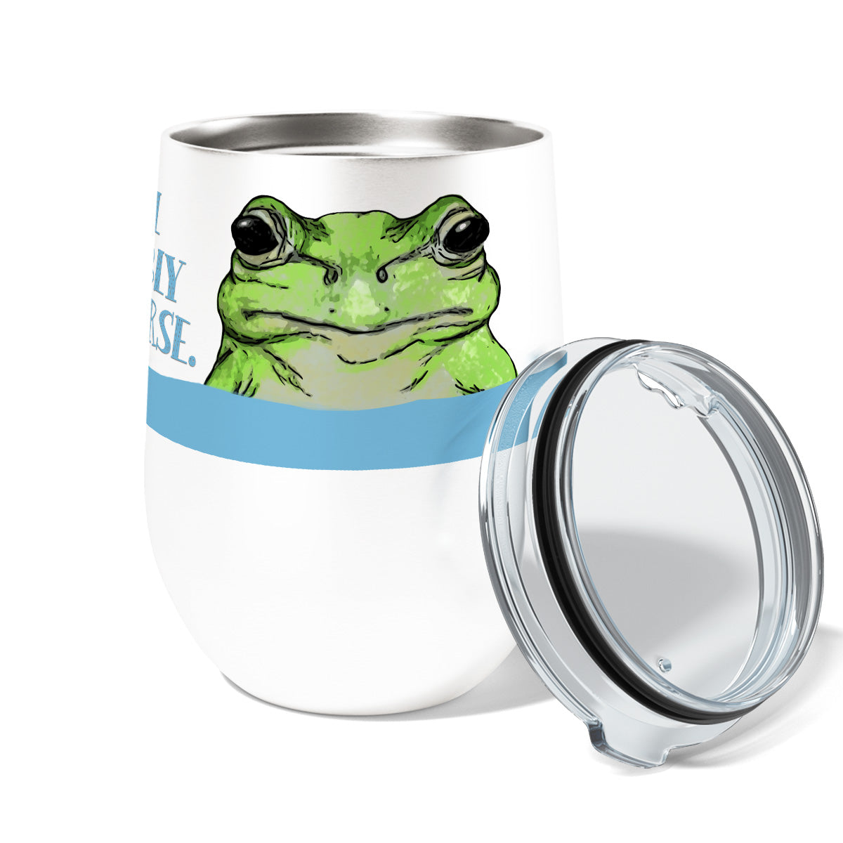 Get Worse Frog 12oz Stemless Insulated Stainless Steel Tumbler